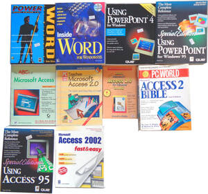 新古品 English PC Tutorial Books 英語版・日本語版マニュアル本 Lotus, WordPerfect, PageMaker, Access, PowerPoint, Word