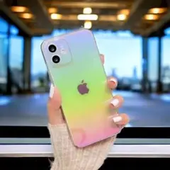 iPhone13mini ケース アイフォンケース iPhoneケース 虹色