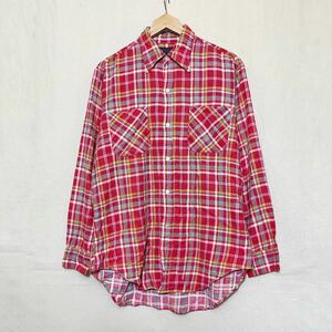JCPenny(USA)ビンテージフランネルチェックシャツ　70〜80