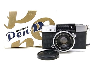 h1059 OLYMPUS PEN-D オリンパス　フイルム　カメラ　/　F.ZUIKO 1:1.9 f=3.2cm ジャンク品　元箱