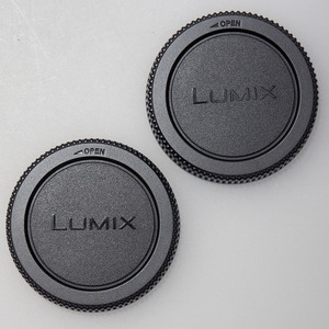 2個セット パナソニック LUMIX 純正 リア レンズ キャップ (リアキャップ) マイクロフォーサーズ規格レンズ用 オリンパスも可 開封未使用品