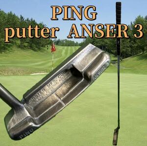 J75★PING ピン ANSER3 アンサー3 パター 約85.7cm 34インチ グリップ ROYAL GRIP