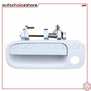1X White Front Left side Exterior Door Handle for Toyota Camry 1992-1996 2.2L 海外 即決