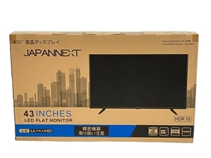 【動作保証】 JAPANNEXT JN-VT4300UHDR 43インチ 4K 液晶 モニター ディスプレイ 映像機器 家電 未使用 T8871312