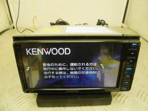 作動確認済み ケンウッド KENWOOD MDV-D708BTW SD DVD Bluetooth TV 地図2020年 マイク付き
