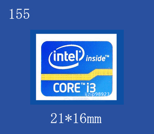 即決155【 CORE i3 】エンブレムシール追加同梱発送OK■ 条件付き送料無料 未使用