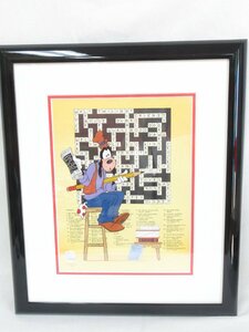 ○ ウォルト・ディズニー Goofy Puzzled グーフィー 絵画 アート セル画