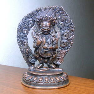 インドの神様 マハーカーラ立像 大黒天さま 銅製