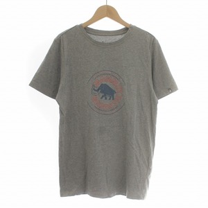 マムート MAMMUT Tシャツ カットソー ロゴ 半袖 クルーネック M グレー /IR ■GY30 メンズ