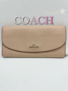 COACH コーチ 長財布 ピンク