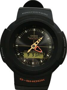 CASIO◆クォーツ腕時計/デジアナ/ラバー/BLK/BLK/AWG-M520UA/×UNITED ARROWS