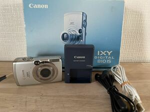 1円スタート Canon IXY DIGITAL 810IS コンパクトデジタルカメラ キャノン デジカメ シルバー 充電器付き 箱付き 取説付き 通電確認済み