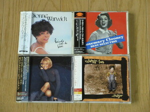 CD☆ROCK/VOCAL/4枚(CD) 見本盤/帯付セット/WHITNEY HOUSTON/DIONNE WARWICK/ROSEMARY CLOONEY/JANIS IAN/PROMO 