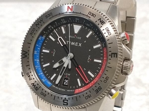 箱付き TIMEX タイメックス エクスペディション タイド テンプ コンパス ブレス クォーツ SS ステンレス ブラック tw2v41800 店舗受取可