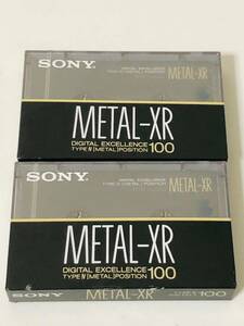 819A　未使用 カセットテープ SONY ソニー METAL-XR 100 TYPE4 METAL 100分 2本