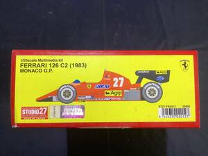 006 STUDIO27 スタジオ27 　1/20 フェラーリ FERRARI　126C2 1983 モナコGP 未組み立て　現状品　