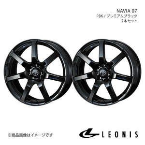 LEONIS/NAVIA 07 Mercedes Benz Cクラスセダン W205 C200 AMGライン アルミホイール2本セット【18×8.0J 5-112 INSET42 PBK】0040099×2