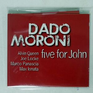 デジパック DADO MORONI/FIVE FOR JOHN/JANDO MUSIC VVJ089 CD □