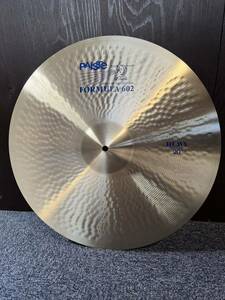 PAISTE FORMULA 602 20インチ HEAVY 青ロゴ 廃番品 パイステ フォーミュラ ビンテージ ジェフ・ポーカロ