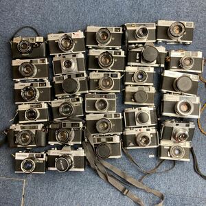 【A36】計30個　レンジファインダー カメラ　まとめ売りCanon Minolta Yashica Petri Konica Fujica など　ジャンク品　