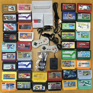 ニンテンドー　ニューファミコン本体　ソフト40本セット　