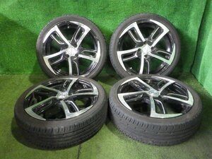 ◆ 溝あり S/F STEINER アルミホイール タイヤ 16インチ 4本 5.0J PCD100 4穴 +45 165/45R16 MEDALLION 22年 中古 D157