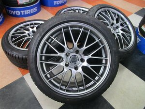 ENKEI エンケイ EKM3 18インチ クラウン マークX カムリ 8J +40 5H114.3 + PIRELLI ピレリ ドラゴンスポーツ 225/45R18 2021年製