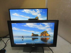 ③美品★Dell P2217H IPSパネル液晶モニター22インチ フルHD1920 x 1080 入力端子：HDMI, VGA, DisplayPort　2台セット★