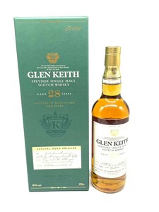 GLEN KEITH グレンキース 28年 スペイサイド シングルモルト スコッチ ウイスキー 箱入 未開封 古酒 700ml 43％ 7-5-64