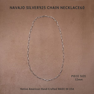 12mm-NAVAJO SILVER925 CHAIN NECKLACE60 / ナバホ シルバー925チェーン ネックレス60