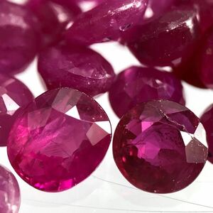〔天然ルビーおまとめ〕a重量約30ct 裸石 宝石 Ruby ruby コランダム 紅玉 jewelry ジュエリー DD5 ②