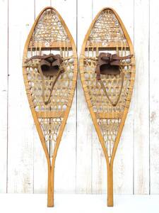 レトロコレクション　 ＊THE INDIAN SNOWSHOE＊インディアンスノーシュー　スノーシュー　かんじき ＊ハンドメイド＊MADE IN CANADA カナダ