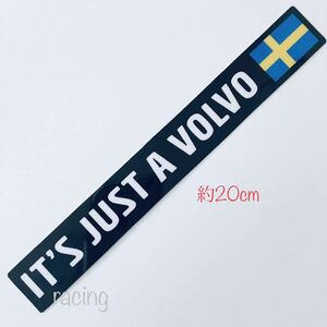 ボルボ IT’S JUST A VOLVO ステッカー Fサイズ 20cm エンブレム スウェーデン フラッグ ポールスター Rデザイン エステート v40 v60 xc60