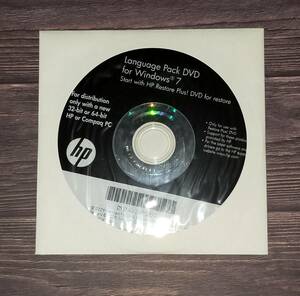 【中古】HP Language Pack DVD for Windows 7 (32bit or 64bit ) 