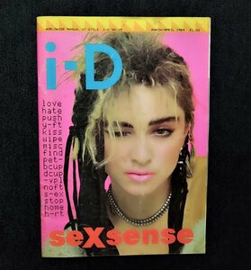 1984年 i-D magazine No.15 マドンナ 表紙 Madonna/Sexsense テリー・ジョーンズ Terry Jones/フィオルッチ Fiorucci/Katharine Hamnet
