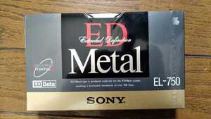 新品 ED BETA Metal ビデオテープ　EL-750 Sony β　ベータ　ソニー　メタル　KDN