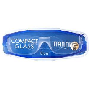 ☆ ＋2.5 ☆ ブルー ナンニーニ 老眼鏡 シニアグラス コンパクトグラス ゴーグル Nannini レディース メンズ 超うす型 薄型 薄い うすい