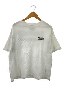 THRASHER◆Tシャツ/S/コットン/WHT/無地