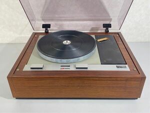 n7538-1 THORENS トーレンス TD125 TD-125 ベルトドライブ レコードプレーヤー 50/60Hz切替可能 ゴムベルト/SMEショートアーム対応ベース付