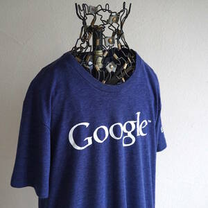 USA製 Google グーグル エンジニアインターン Tシャツ M ネイビー American Apparel アメリカンアパレル 企業 アドバタイジング 古着