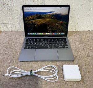 1円 Apple MacBook Pro (13インチ, M1, 2020) MYD82J/A MacOS Sonoma/M1チップ/メモリ:8GB/SSD:256GB A2338 充放電88回 最大容量100%