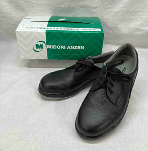 ［箱付］MIDORI ANZEN ミドリ ミドリ安全 安全靴 CJ010 グレー底 ブラック サイズ25.5cm 作業靴 DIY フットウェア