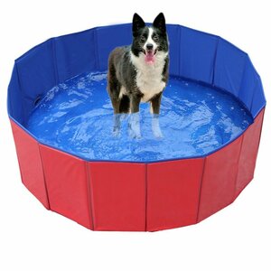 プール ビニールプール 子ども ペットプール ボールプール キッズ 犬用 プール 空気入れ不要 持ち運び 家庭用 120*30（レッド）202rd