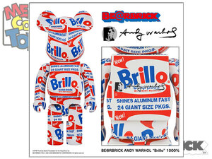 BE@RBRICK Brillo 1000％/MEDICOM TOYメディコムトイ/ベアブリック/フィギュア/アンディ・ウォーホルANDY WARHOL/ブリロ・ボックス・アート