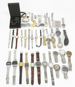 02 00-000000-00 [Y] (54) CITIZEN SEIKO CASIO RADO GUCCI GIVENCHY HUGO BOSS Yves Saint Laurent WALTHAM 他 腕時計 まとめ セット 旭00