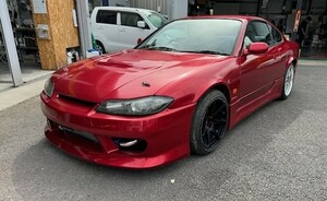 日産 シルビア S15 スペックＳボディ ターボエンジン SR20DET 6速MT 社外タービン 書類なし 現状販売 即ドリ