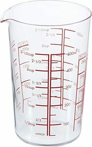 HARIO(ハリオ) 日本製 耐熱ガラス製 メジャーカップ 500ml MJC-50-R-BK