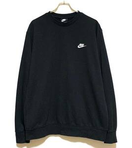 NIKE クラブ フレンチテリー クルーネック（XXL）2XL 黒 ナイキ NSW ビッグ サイズ スウェット