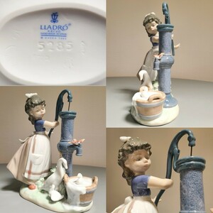 14☆ LLADRO リヤドロ 010.05285 『農場の夏』 フィギュリン 陶器人形 置物 オブジェ インテリア 高さ約24cm 同梱不可です