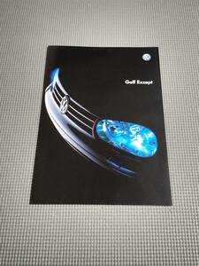フォルクスワーゲン ゴルフ イクセプト カタログ 2002年 Golf Exzept